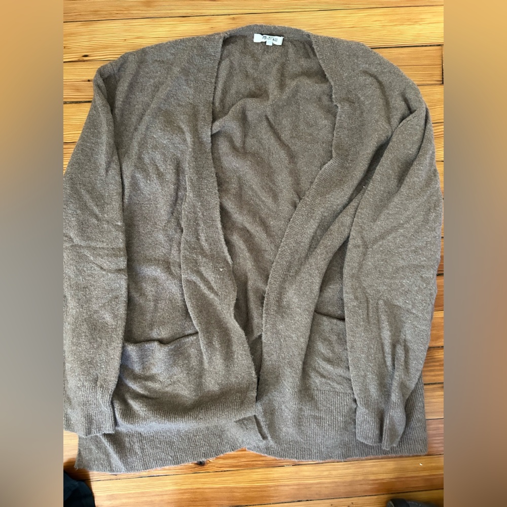 Madewell Brown Cardigan Sweater